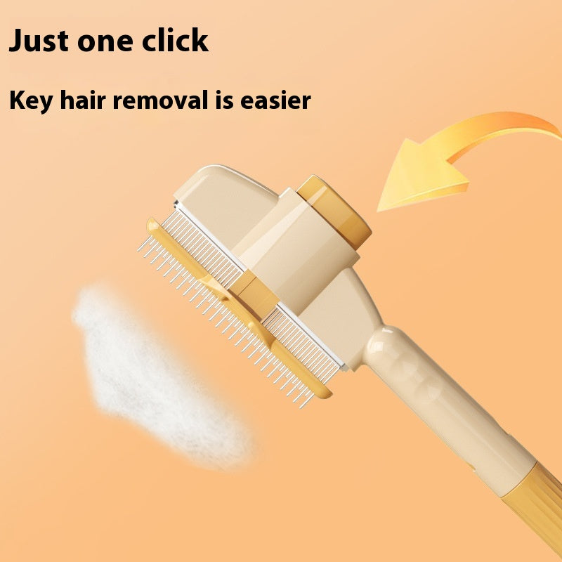 Professional Pet Comb for Dogs and Cats with Release Button Flea Cat Combs for Cats and Dogs - Easy to Use and Durable Grooming Tool Pet Products