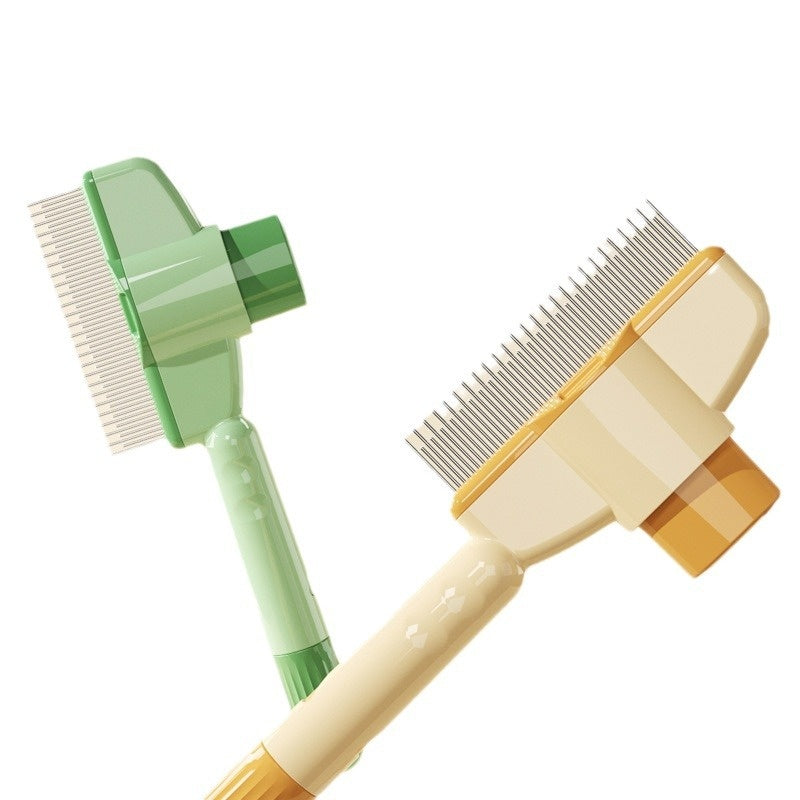Professional Pet Comb for Dogs and Cats with Release Button Flea Cat Combs for Cats and Dogs - Easy to Use and Durable Grooming Tool Pet Products